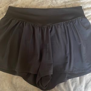 Black Aerie Running Shorts